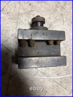 ENCO 45 Series Quick Change Metal Lathe Tool Post & Holders 13 Total Holders