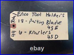 ENCO 45 Series Quick Change Metal Lathe Tool Post Holders 44 Total Holders