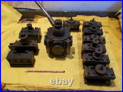 ENCO USA 60 Series QUICK CHANGE LATHE TOOL POST & 10 HOLDERS engine turning