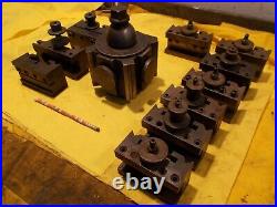 ENCO USA 60 Series QUICK CHANGE LATHE TOOL POST & 10 HOLDERS engine turning