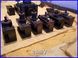 ENCO USA 60 Series QUICK CHANGE LATHE TOOL POST & 10 HOLDERS engine turning