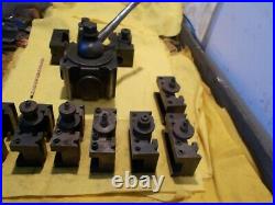 ENCO USA 60 Series QUICK CHANGE LATHE TOOL POST & 10 HOLDERS engine turning