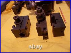 ENCO USA 60 Series QUICK CHANGE LATHE TOOL POST & 10 HOLDERS engine turning