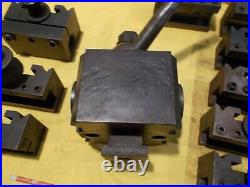 ENCO USA 60 Series QUICK CHANGE LATHE TOOL POST & 10 HOLDERS engine turning