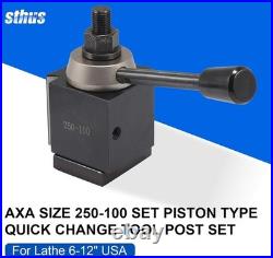 Efficient Quick Change Tool Post Set for Lathes 6-12 5 Tool Holders Included