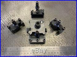 Emco Maximat Rare Quick Change Toolpost Complete with 4 Toolholders
