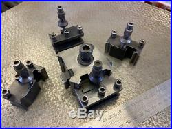 Emco Maximat Rare Quick Change Toolpost Complete with 4 Toolholders