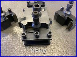 Emco Maximat Rare Quick Change Toolpost Complete with 4 Toolholders