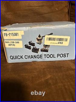 For Swing Dia 12 6Pack AXA 250-100 Size Piston Type Quick Change Tool Post Set