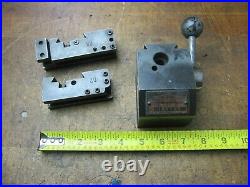 KDK-100 series Quick Change lathe tool post with 2 holders (1 holder damaged)