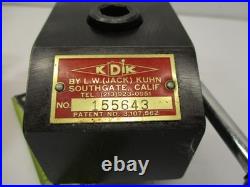 KDK Quick Change Lathe Tool Post # 150 Easy Movement Black Oxide Finish in EC