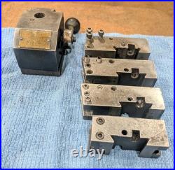 Kdk 100 Series Tool Post #101526 With 4 Quick Change Tool Holders 101, 104
