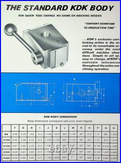 Kdk-150 Series Quick Change Lathe Tool Post