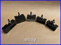 LLDSIMEX 250-000 Quick Change (Wedge Type) Tool Post Set with 5 Tool Holders