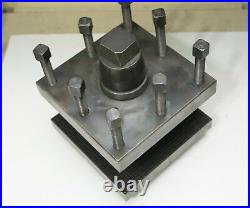 Lathe 4 Position Quick Change Manual Tool Post Holder 7 x 7 x 2-1/2 with T-Nut