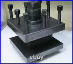 Lathe 4 Position Quick Change Manual Tool Post Holder 7 x 7 x 2-1/2 with T-Nut