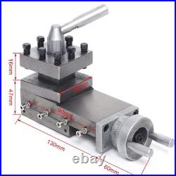 Lathe Tool Holder WM180V Metal Cross Slide Tool Post 90mm Quick Change