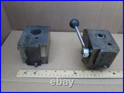 Lot of 2 KDK 154725 & KDK 201984 Quick Change Tool Post Holders. USED