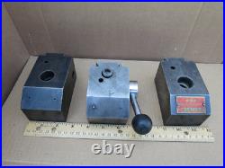 Lot of 3 KDK 153295 Quick Change Tool Post (1) & 2 other KDK Post Holders USED Lot of 3 KDK 153295 Quick Change Tool Post (1) & 2 other KDK Post Holders USED