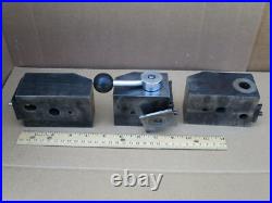 Lot of 3 KDK 153295 Quick Change Tool Post (1) & 2 other KDK Post Holders USED