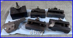 Lot of 6 Generic Quick Change Turning & Facing Lathe Tool Post Holders CHINA