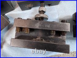 Lot of 6 Generic Quick Change Turning & Facing Lathe Tool Post Holders CHINA