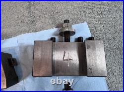 Lot of 6 Generic Quick Change Turning & Facing Lathe Tool Post Holders CHINA