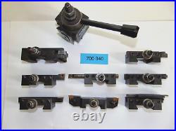 Lot of Quick Change toolpost + indexable carbide lathe tools Phase II Yuasa DTM