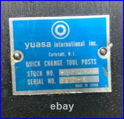Machinist Tools Yuasa Quick Change Tool Post Holder 740-300 & 5 Holders (NOS)