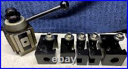 Machinist Tools Yuasa Quick Change Tool Post Holder 740-400 & 5 Holders (NOS)