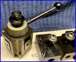 Machinist Tools Yuasa Quick Change Tool Post Holder 740-400 & 5 Holders (NOS)