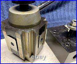 Machinist Tools Yuasa Quick Change Tool Post Holder 740-400 & 5 Holders (NOS)