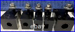 Machinist Tools Yuasa Quick Change Tool Post Holder 740-400 & 5 Holders (NOS)