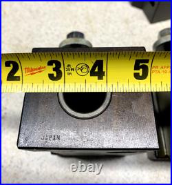 Machinist Tools Yuasa Quick Change Tool Post Holder 740-400 & 5 Holders (NOS)