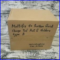 SINOTECH BD32120 B2 German Style 40 Position Quick Change Lathe Tool Post Holder