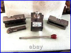 NIX #4 Heavy Duty Quick Change Tool Post with 2 Holders Should Fit 13-16 Lathe