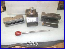 NIX #4 Heavy Duty Quick Change Tool Post with 2 Holders Should Fit 13-16 Lathe