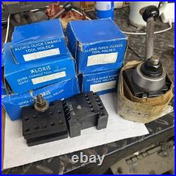 NOS Aloris BXA Quick Change Tool Post Set 7 holders