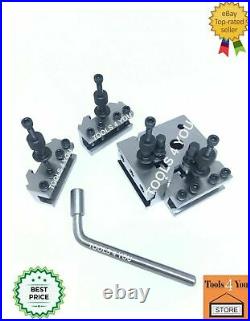 New 5 Pieces Set T37 Quick Change Toolpost Complete Set OF 5 Pcs Myford ML7