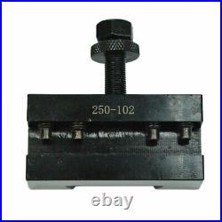 AXA 250-100 Quick Change Tool Post Holder Set – Piston Type, 6 Pieces For Lathe 6-12 Inch