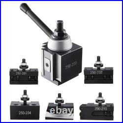 New Quick Change Tool Post Set, 6 Pcs, Includes Lathe Tool Holders, Wedge Type New Quick Change Tool Post Set, 6 Pcs, Includes Lathe Tool Holders, Wedge Type