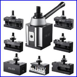 New Quick Change Tool Post Set, 8 Pcs, Includes Lathe Tool Holders, Wedge Type New Quick Change Tool Post Set, 8 Pcs, Includes Lathe Tool Holders, Wedge Type