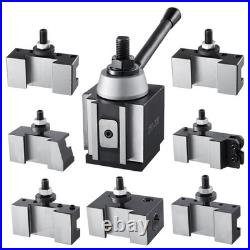 New Quick Change Tool Post Set, 8 Pcs, Includes Lathe Tool Holders, Wedge Type