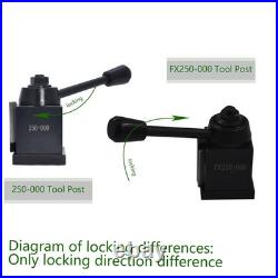 OXA Tool Post Set 250-000 Wedge Type Quick Change Tool Post Set Steel Materia