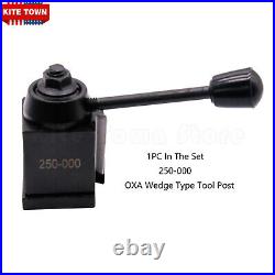 OXA Wedge Tool Post Holder Set 250-000 + 4 Extra Holders For Mini Lathe up to 8