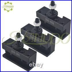 OXA Wedge Type Tool Post Set 250-000 For CNC Swing Dia 8 and Two Extra 250-001