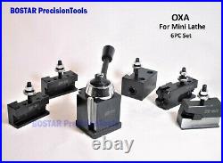 OXA Wedge Type Tool Post Set 250-000 For Mini Lathe up to 8