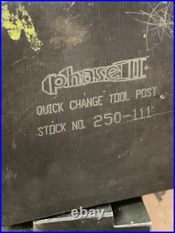 Phase 2 Quick Change Tool Post 250-111, South Bend Lathe, Atlas Metal Lathe