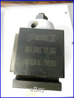 Phase II 13 to 18 Lathe Swing Wedge Type Quick Change Tool Post 250-333