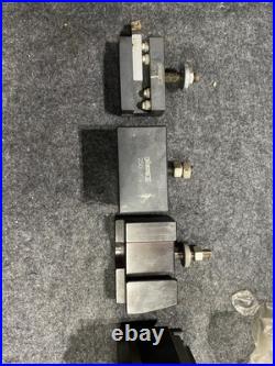 Phase II (2) Quick Change Tool Post Stock No. 250-222 With 3 Attachment Tools